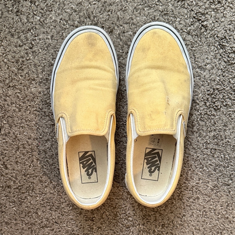 Vans Classic Pastel Yellow Slip-On